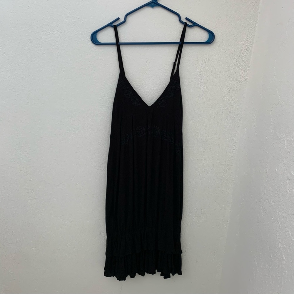 Bella Collection Black Embroidered Cocktail Dress